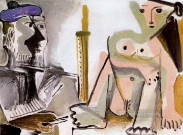 madonna del terremoto Painting - The Artist and His Model L artiste et son modele 6 1964 cubist Pablo Picasso